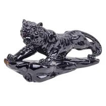 Estátua Decorativa de Leão 45 CM Preto