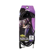 Cable de Audio Santo Angelo Ninja L 20 FT P10 A P10L 6.10 Metros Negro