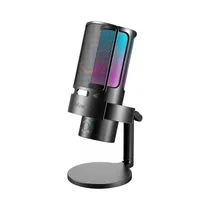 Micrófono Gamer Fifine Ampligame A8 Plus RGB Negro
