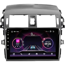 Autorádio para Toyota Corolla 2009/14 Hetzer H-Pro 4G 9" + Bluetooth + Câmera de Ré - Cinza