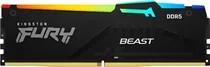 Memória Kingston Fury Beast RGB 16GB DDR5 5600MHZ CL36 KF556C36BBEA-16