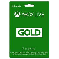 Xbox Live Gold 3 Meses