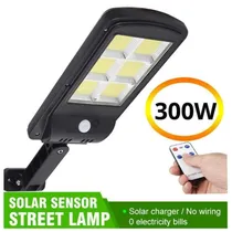 Luminária LED Externa de Lâmpada 300W Luz Solar de Rua