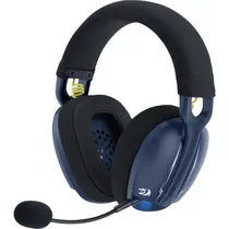 Fone de Ouvido Gamer Redragon Skuld Pro H878BB Sem Fio - Preto/Azul