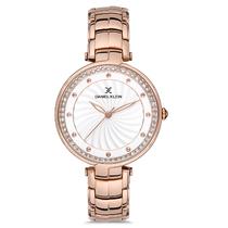 Relogio Analogico Feminino Daniel Klein DK.1.12692-2 Premium Ladies / Pulseira de Aco Inoxidavel - Rose Gold