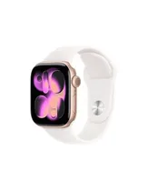 Relógio Apple Watch Series 11 42MM 5G M/L Rose GLD BLSH Cel (2025) MF8F4LW/A  Relógio App...