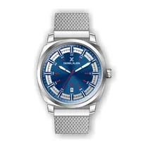 Relógio Analógico Masculino Daniel Klein Premium DK.1.12257-3 - Prata e Azul