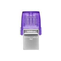 Pendrive Kingston 128GB USB 3.2 / Type-C - Prata / Roxo (DTDUO3CG3/128GB)