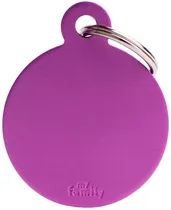Medalha de Identificação Myfamily Círculo Grande MFB61 - Roxo