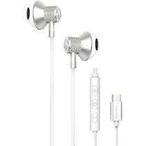 Fone de Ouvido Argom ARG-HS-2032WT Tipo-C Mic - White