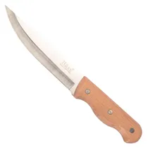 Faca Bass Aço Inoxidável Cabo Madeira 26CM