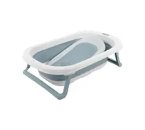 Premium Baby Banera Plegable Con Reductor Azul