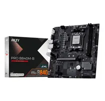 Placa Mãe AM5 MSI B840M-B Pro DDR5/HDMI/USB3.2 Placa Mãe AM5 MSI B840M-B Pro DDR5/HDMI/USB3.2