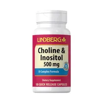 Suplemento Piping Rock Choline & Inositol 500MG 100 Cápsulas