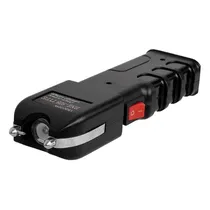 Máquina de Choque Tática com Lanterna 928 Type ZLZ928 / 12000K Volt / 6A / 250V - Preto