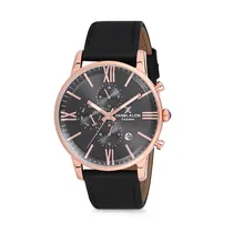 Relógio Analógico Masculino Daniel Klein Exclusive DK12160-4 - Preto e Rosa Ouro
