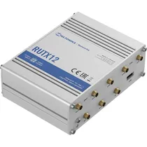 Roteador Industrial Teltonika RUTX12 Gigabit/VPN Dual Sim 4G - Branco