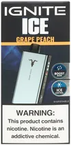 Vape Descartável Ignite V400 Ice Grape Peach 40000 Puffs