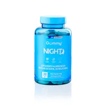 Gummy Melatonin Night Melatonina 30 Unidades 90G Plastico Azul