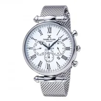 Relógio Analógico Daniel Klein Exclusive DK11829-1 Masculino, Metal - Prata