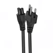 Cabo de Forca para Notebook Tripolar Padrao Brasil / 1.80M - Preto