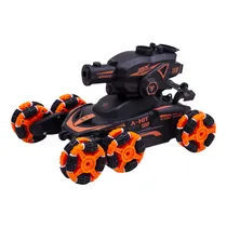 Carrinho Brinquedo Speed And Power com Controle Remoto e Acessorios 078359 - Preto/Laranja