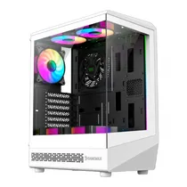 Gabinete Gamemax Vista Coc White Argb