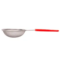 Peneira de Malha Fina com Cabo - Vermelho
