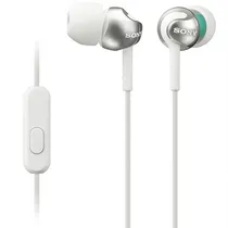 Fones de Ouvido Sony MDR-EX110AP com Microfone e Cabo de 1.2 Metros - Branco