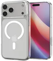 Case Spigen para iPhone 17 Pro Max 6.9" Crystal Flex ACS09598 Clear White (Magfit)