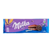 Barra Chocolate Milka Recheado Biscoito Oreo 300G