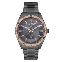 Relogio Analogico Masculino Daniel Klein DK.1.12735-6 Premium Gents / Pulseira de Aco Inoxidavel - Preto/Rose Gold