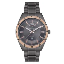 Relogio Analógico Masculino Daniel Klein DK.1.12735-6 Premium Gents / Pulseira de Aço Inoxidável - Preto/Rose Gold