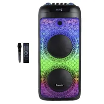 Ecopower Speaker EP-1970 8" 60W/ BT/ USB/ Aux/ FM/ Mic/ Recargable Negro