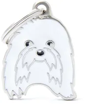Medalha de Identificação Myfamily Friends Cão Bichon Maltês MF33