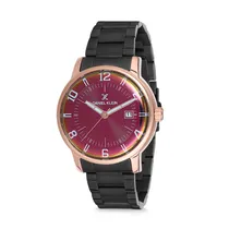 Relógio Analógico Masculino Daniel Klein Premium DK12113-5 - Preto e Rosa Ouro