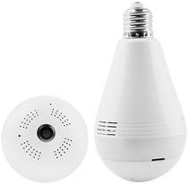 Lampada LED com Camera Panoramica de 360 Krab KBLLC360 Wi-Fi