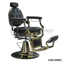 Cadeira LM Pro 81033 Dourado c/ Preto