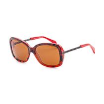 Oculos de Sol Feminino Menizzi MS15 Col.1 Tam. 54-16-135MM - Vermelho/Animal Print