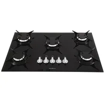 Placa de Cozinha Britania BCT5P Cooktop A Gás/5FORNALLAS - Preto