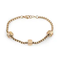 Pulseira Feminina Freelook FRJ.3.3009-3 de Aço Inoxidável - Dourado