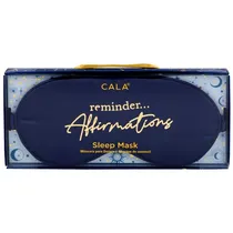 Cala Mascara p/Dormir Reminder Affirmations Elastico Bloqueo de Luz: Diseñada para Bloquear La Luz, Cre Negro