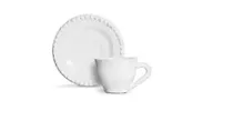 Scalla Vajilla Set Taza de Cafe c/Platillo Bolinha Bla