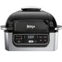 Grelha/Fritadeira Elétrica Ninja Foodi AG301 5 Em 1 1750 W 110V - Preto/Inox