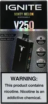 Vape Descartável Ignite V250 Minty Melon 25000 Puffs