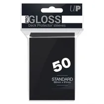 Cards Ultra Pro-Gloss Solid Black Deck Protectors 82669