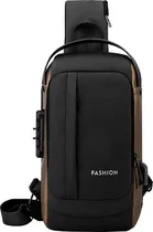 Bolsa com Cadeado Fashion T2 - Preto/Gold  Bolsa com C...