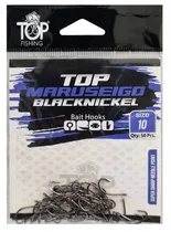 Anzol Top Fishing Maruseigo Black Nickel 10 com 50 Pçs