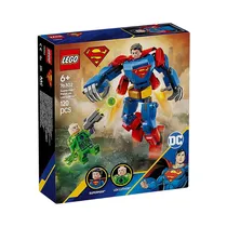 Juguete de Construcción Lego DC Superman Mech VS. Lex Luthor 76302 120 Piezas