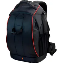 Mochila Will Solve 13801 para Câmera - Preto/Vermelho